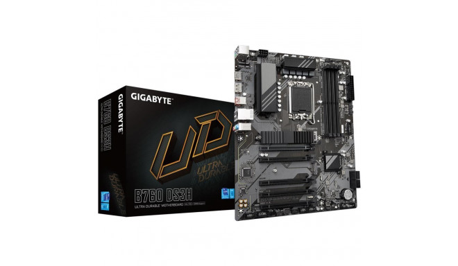 Gigabyte Mainboard||Intel B760 Express|LGA1700|ATX|Memory DDR5|Memory slots 4|4xPCI-Express 3.0 1x|1