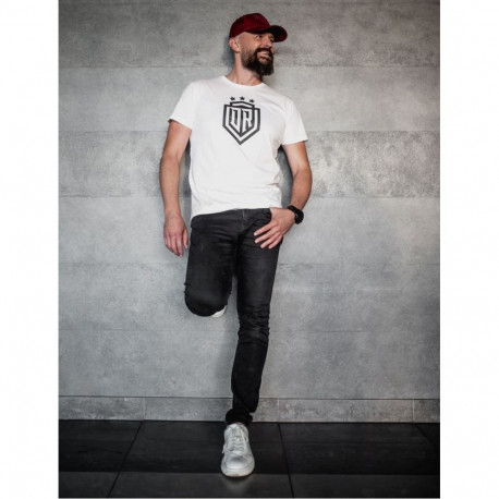 Dinamo - Men's T-SHIRT DINAMO WITH BLACK PRINTING L White