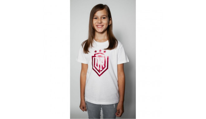Dinamo - CHILDREN'S T-SHIRT 4Y DINAMO WITH RED METALLIC PRINTING White