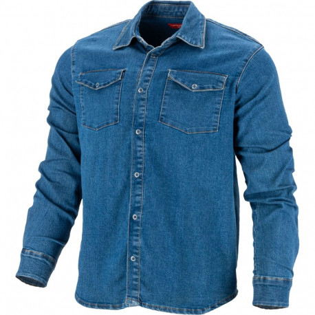 Naiste sinine teksasärk S CE lahti