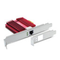Network Card - TP-Link TX401 10Gbps Internal Red TP-Link TX401 10Gbps Internal Ethernet Network Card