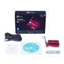 Network Card - TP-Link TX401 10Gbps Internal Red TP-Link TX401 10Gbps Internal Ethernet Network Card