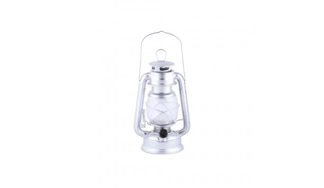 LED LIGHT LANTERN SILVER
