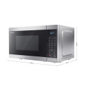 Sharp YC-MG02E-S microwave Countertop Combination microwave 20 L 800 W Black, Steel