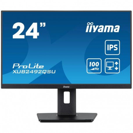 iiyama ProLite XUB2492QSU-B1 computer monitor 60.5 cm (23.8") 2560 x 1440 pixels Quad HD LED Bl