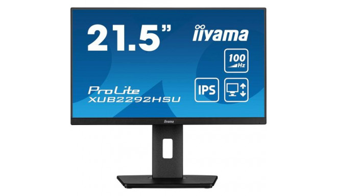 iiyama ProLite 21.5” IPS technology panel with height adjustable stand and 100Hz refresh rate