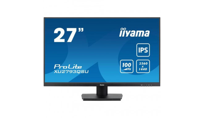 iiyama ProLite 27” QHD IPS technology panel with USB hub and 100Hz refresh rate