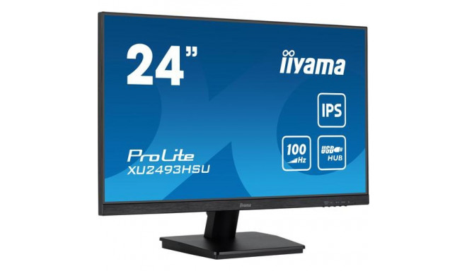 iiyama ProLite 24” Full HD IPS-monitor with USB-Hub and 100Hz refresh rate
