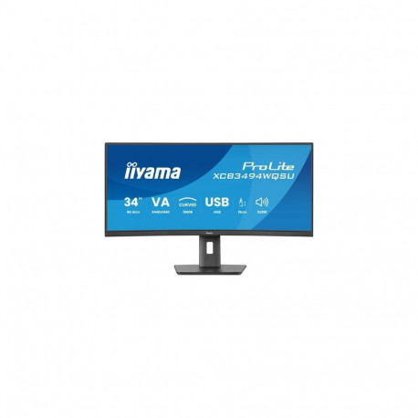 iiyama ProLite XCB3494WQSU-B1 computer monitor 86.4 cm (34") 3440 x 1440 pixels UltraWide Q