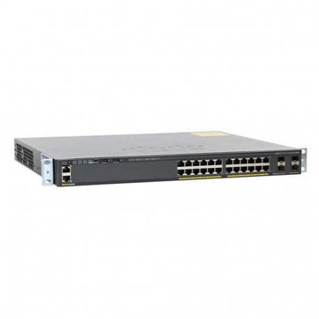 Cisco Small Business Catalyst 2960X-24PS-L Network Switch, 24 Gigabit Ethernet Ports, 370W PoE Budge