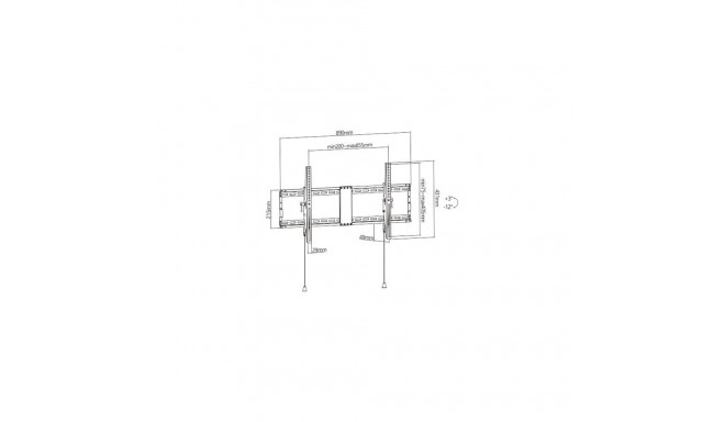 Gembird WM-90T-01 TV mount/stand 2.29 m (90&quot;) Black