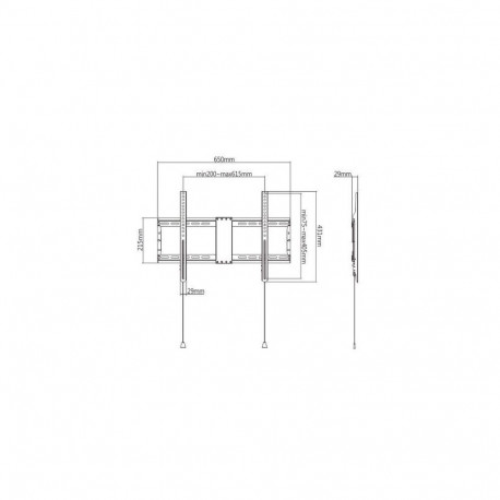 Gembird WM-80F-01 TV mount/stand 2.03 m (80") Black