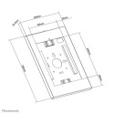 Neomounts WL15-650WH1 Tablet wall mount 9.7-11&quot; - lockable