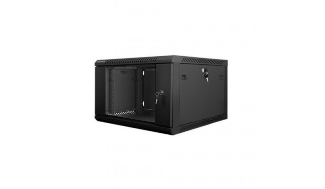 Lanberg WF01-6606-10B rack cabinet 6U Wall mounted rack Black