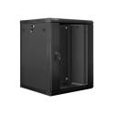 Lanberg WF01-6615-10B rack cabinet 15U Wall mounted rack Black