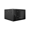 Lanberg WF01-6606-10B rack cabinet 6U Wall mounted rack Black