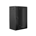 Lanberg WF01-6418-10B rack cabinet 18U Wall mounted rack Black