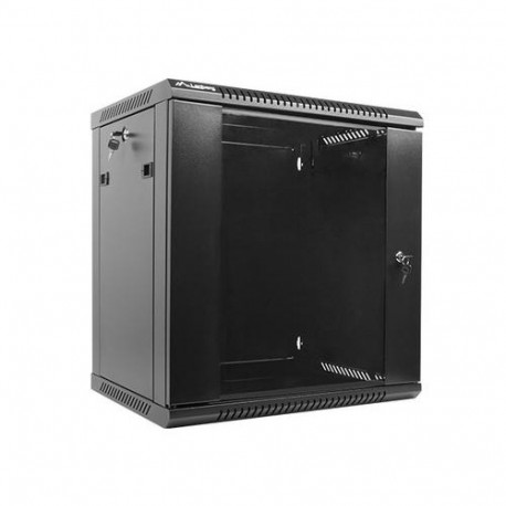 Lanberg WF01-6412-10B rack cabinet 12U Wall mounted rack Black