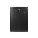 Lanberg WF01-6412-10B rack cabinet 12U Wall mounted rack Black