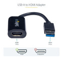 StarTech.com USB 3.0 to HDMI Adapter, USB to HDMI Monitor Converter for Windows, 1080P (no support f