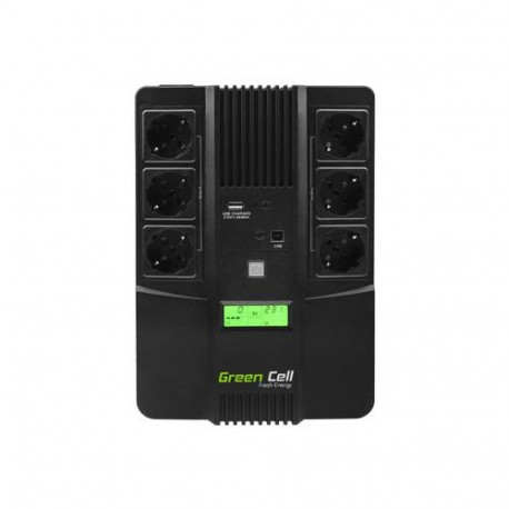 Green Cell UPS06 uninterruptible power supply (UPS) Line-Interactive 0.999 kVA 360 W 6 AC outlet(s)