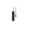 Gembird UHB-U3P7P-01 interface hub USB 3.2 Gen 1 (3.1 Gen 1) Type-A 5000 Mbit/s Black