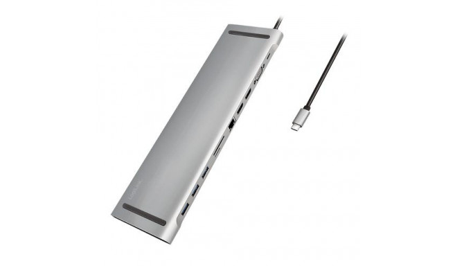LogiLink UA0373 notebook dock/port replicator Wired USB 3.2 Gen 1 (3.1 Gen 1) Type-C Aluminium
