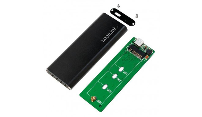 LogiLink UA0314 storage drive enclosure SSD enclosure Black M.2