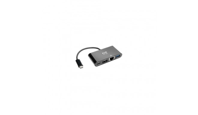 Tripp Lite U444-06N-H4GUBC USB-C Multiport Adapter - 4K HDMI, USB 3.x (5Gbps) Hub Port, GbE, 60W PD 
