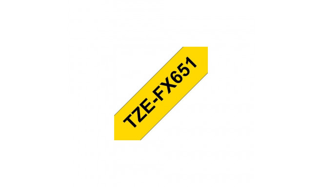 Brother TZE-FX651 label-making tape Black on yellow TZ