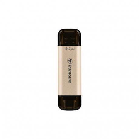 Transcend JetFlash 930C USB flash drive 512 GB USB Type-A / USB Type-C 3.2 Gen 1 (3.1 Gen 1) Gold