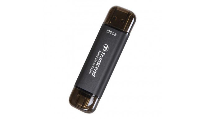 Transcend ESD310C Thunderbolt technology 128 GB USB Type-A / USB Type-C USB 3.2 Gen 2x2 Black