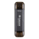 Transcend ESD310C Thunderbolt technology 128 GB USB Type-A / USB Type-C USB 3.2 Gen 2x2 Black