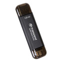 Transcend ESD310C Thunderbolt technology 128 GB USB Type-A / USB Type-C USB 3.2 Gen 2x2 Black