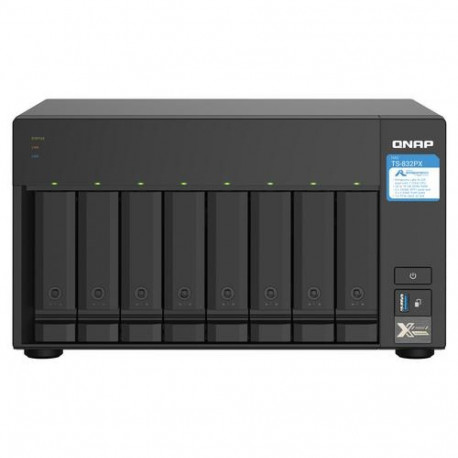QNAP TS-832PX NAS Tower Annapurna Labs AL324 4 GB DDR4 0 TB QNAP Turbo System Aluminium, Black