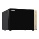 QNAP TS-664 NAS Tower Intel® Celeron® N5095 8 GB DDR4 0 TB QNAP QTS Black, Bronze