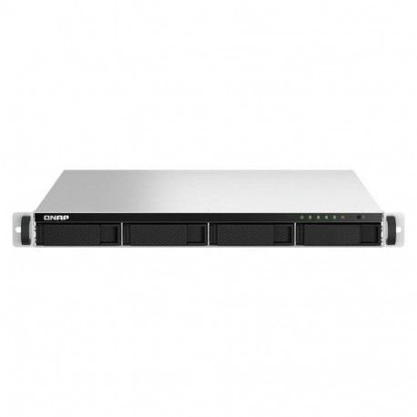 QNAP TS-464U NAS Rack (1U) Intel® Celeron® N5095 8 GB DDR4 0 TB QNAP Turbo System Aluminium, Black