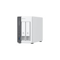 QNAP TS-216G NAS/storage server Tower Cortex-A Cortex-A55 4 GB HDD White