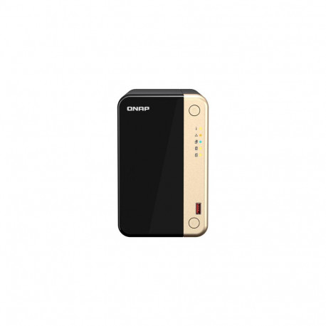 QNAP TS-264 NAS Tower Intel® Celeron® N5095 8 GB 0 TB QNAP QTS Black, Gold