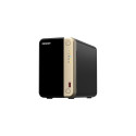 QNAP TS-264 NAS Tower Intel® Celeron® N5095 8 GB 0 TB QNAP QTS Black, Gold