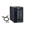 QNAP TR-002 storage drive enclosure HDD/SSD enclosure Black 2.5/3.5&quot;