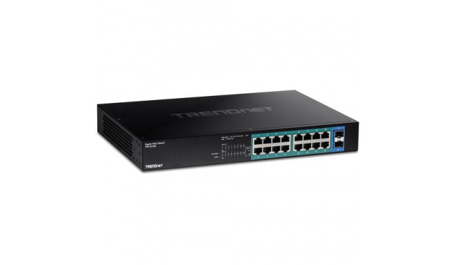 Trendnet TPE-TG182 network switch Gigabit Ethernet (10/100/1000) Power over Ethernet (PoE) 1U Black