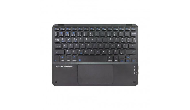 Conceptronic TOBIN01BES 10-inch Bluetooth Touchpad Keyboard, QWERTY Spanish