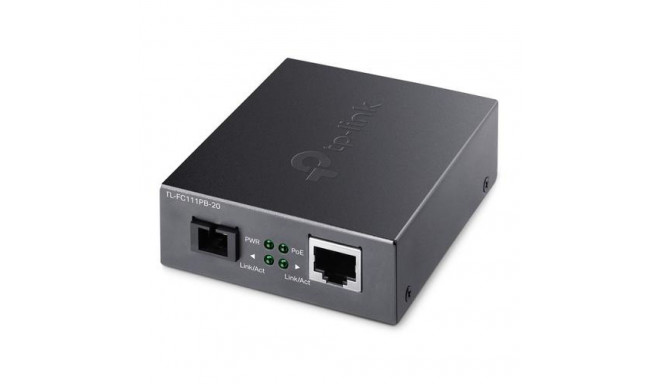 TP-Link 10/100Mbps WDM Media Converter with 1-Port PoE
