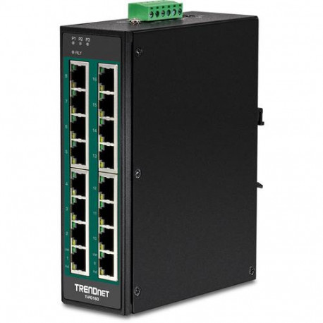 Trendnet TI-PG160 network switch Unmanaged Gigabit Ethernet (10/100/1000) Power over Ethernet (PoE) 