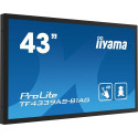 iiyama TF4339AS-B1AG Signage Display Digital signage flat panel 108 cm (42.5") LED 500 cd/m iiyama TF4339AS-B1AG Signage Display Digital signage flat panel 108 cm (42.5") LED 500 cd/m