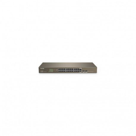 Tenda TEG1024F network switch Unmanaged L2 Gigabit Ethernet (10/100/1000) 1U Grey