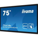 iiyama PROLITE TE7514MIS-B2AG Digital signage flat panel 190.5 cm (75&quot;) LCD Wi-Fi 435 cd/m²