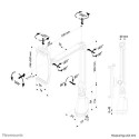 Neomounts TABLET-D100SILVER Tablet holder desk clamp 4.7-12.9&quot; - universal - full motion
