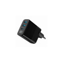 Gembird TA-UC-PDQC30LCD-BK-02 mobile device charger Universal Black AC Fast charging Indoor
